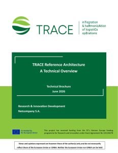TRACE Reference Architecture - Technical Brochure